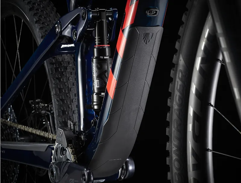 Trek Top Fuel 9.8 GX AXS Full Suspension Mountain Bike 2021 in Blue-1